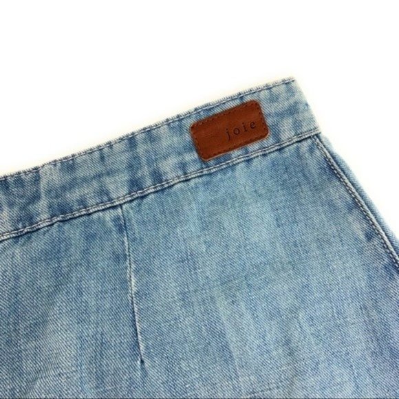 Joie Button Front Jean Mini Skirt - Picture 6 of 6